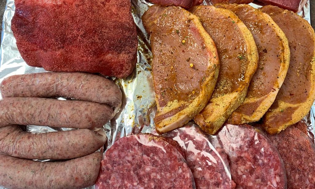 wilsons-of-york-bbq A selection of BBQ meat from Wilson's of York Butchers