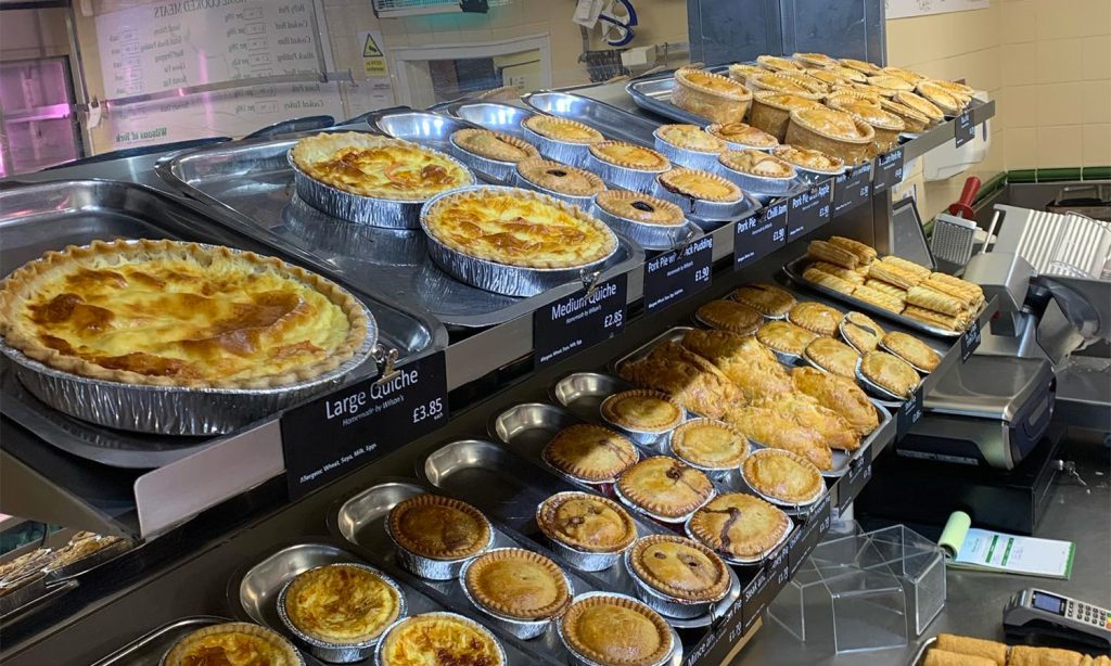 wilsons-of-york-quiches Selection of quiches from Wilson's of York Butchers